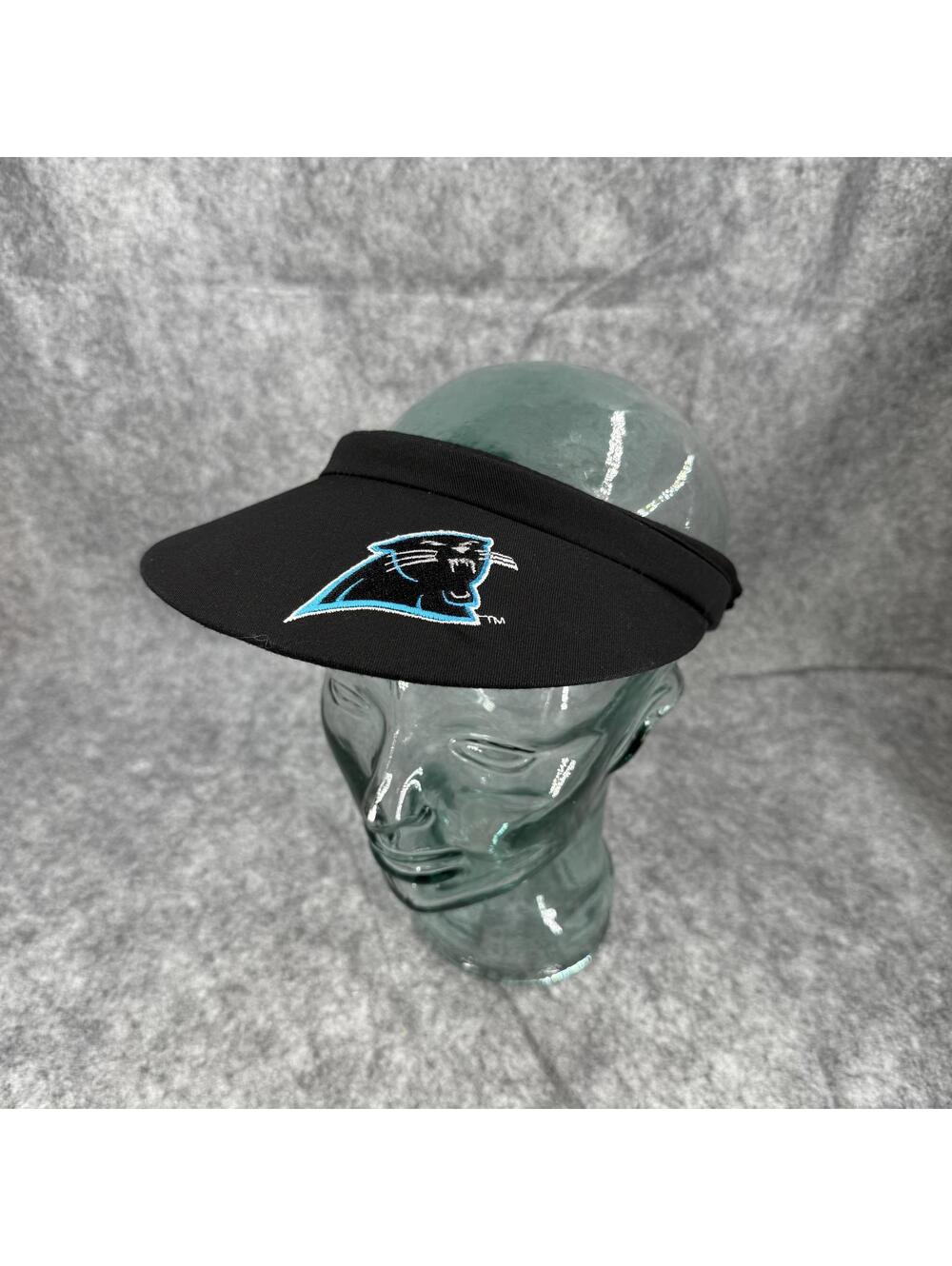NFL Carolina Panthers Women’s Visor Black Turquoise White Golf EUC 506
